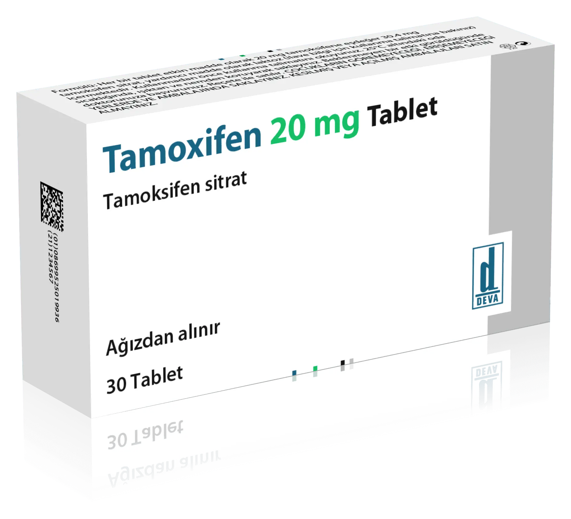 TAMOXIFEN DEVA 30 tabs (20 mg/tab) image