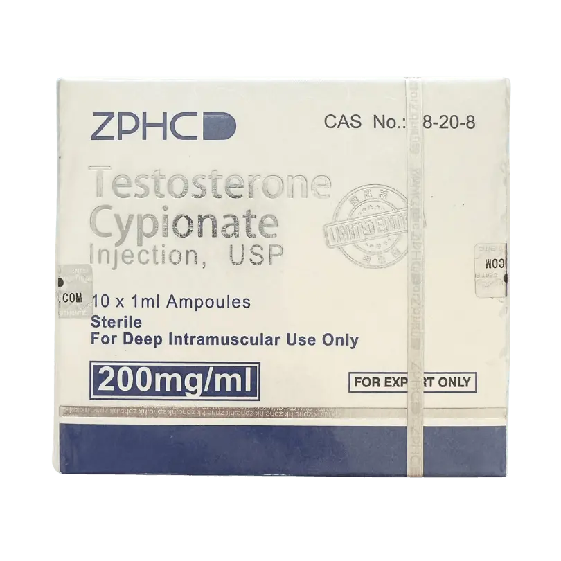 TESTOSTERONE CYPIONATE ZPHC 10 ampoules x 1 ml (200mg) image