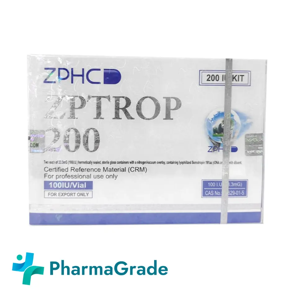 ZPHC ZPTROP HGH 200IU ( 2 vials x 100IU ) - Buy HGH Online